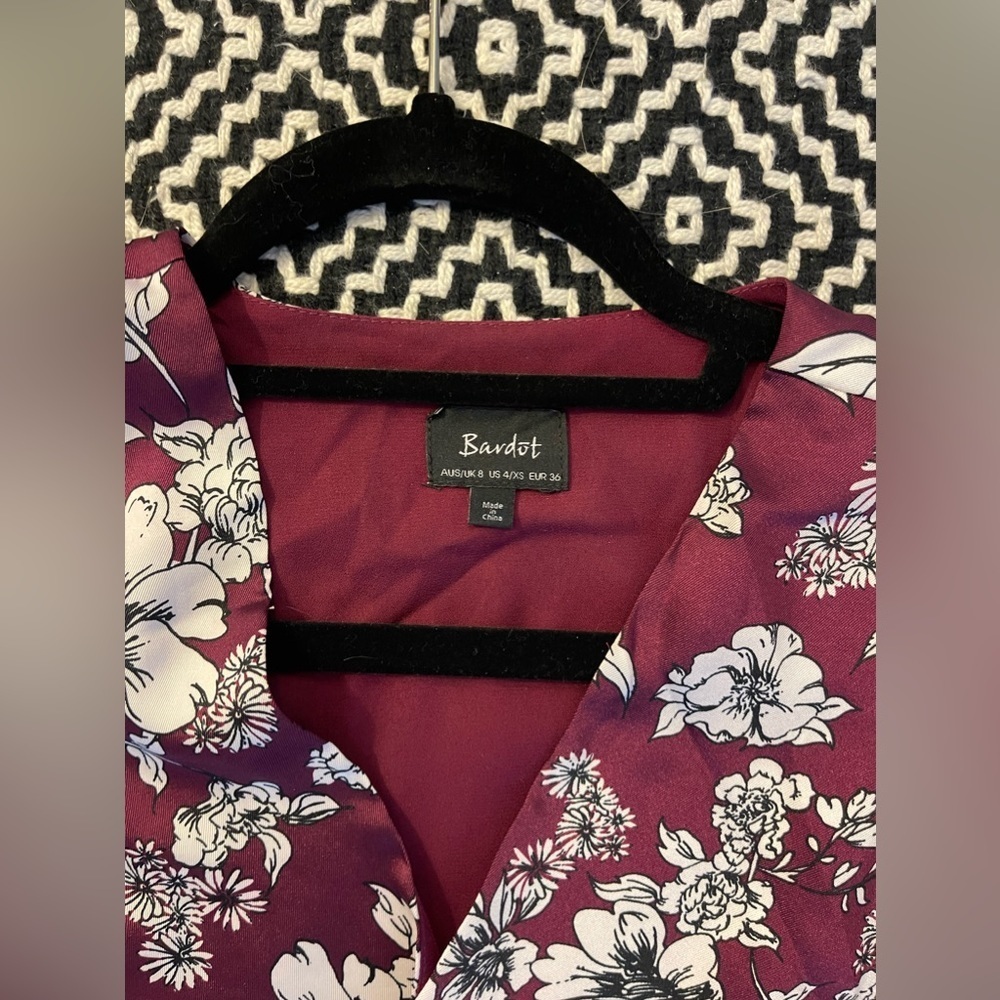 Bardot Satin Wrap Top - Picture 5 of 11